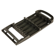 Craftsman black plastic rack for tool storage, top angle view, CMST82967