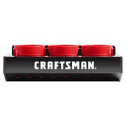 Front view photo of Craftsman tool organizer with three red bins, SKU CMST98255, on white background.