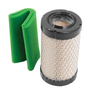 Craftsman air filter cartridge with green foam pre-filter CMXGZAM110136 white background beauty shot front angle