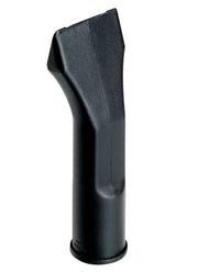 DeWalt vacuum nozzle DWV9330 black plastic white background beauty shot front angle.