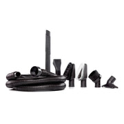 Front view of 7-piece CRAFTSMAN 1-1/4 inch car cleaning kit for use with CRAFTSMAN wet dry vacuums
