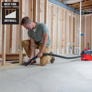 Photo of Craftsman wet/dry vac CMXZVBE43271 in use for drywall cleanup in a construction area.