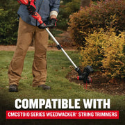 Photo of Craftsman string trimmer CMZST0803 in use outdoors, compatible with CMST910 series Weedwacker®.